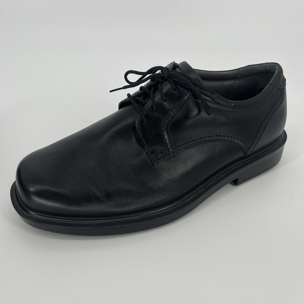 SAS Mens Shoes Ambassador Black Leather Comfort Orthopedic Size 12WW Double Wide
